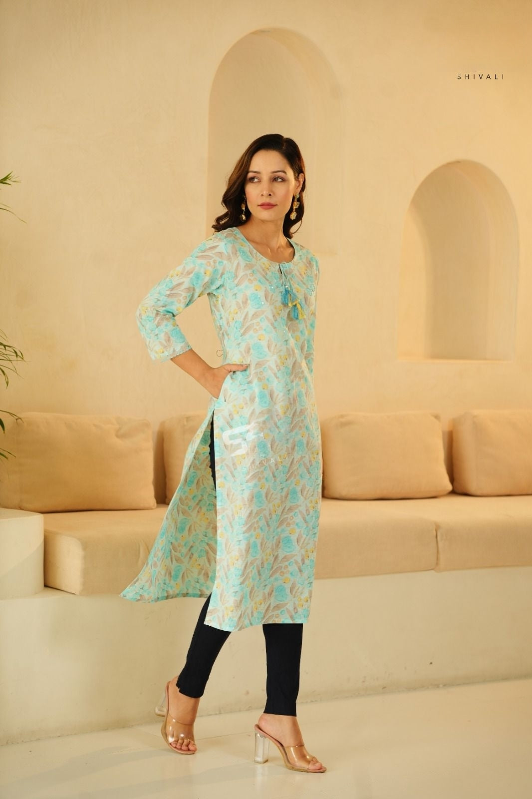 Party Wear Cotton Kurti