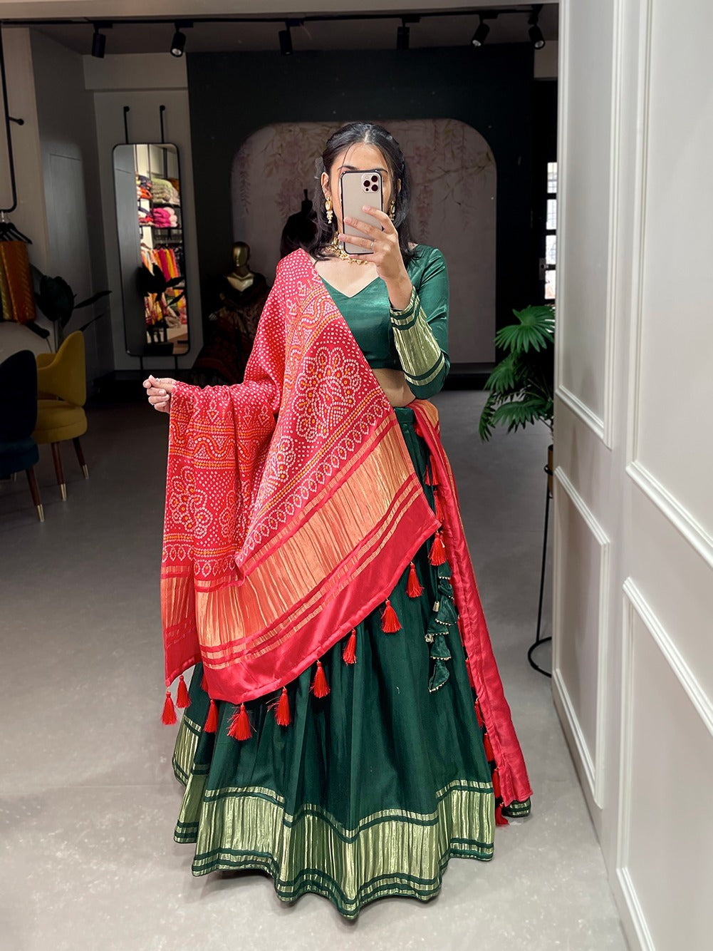 Beautiful Designer Pure Gajji Silk Lehenga Choli