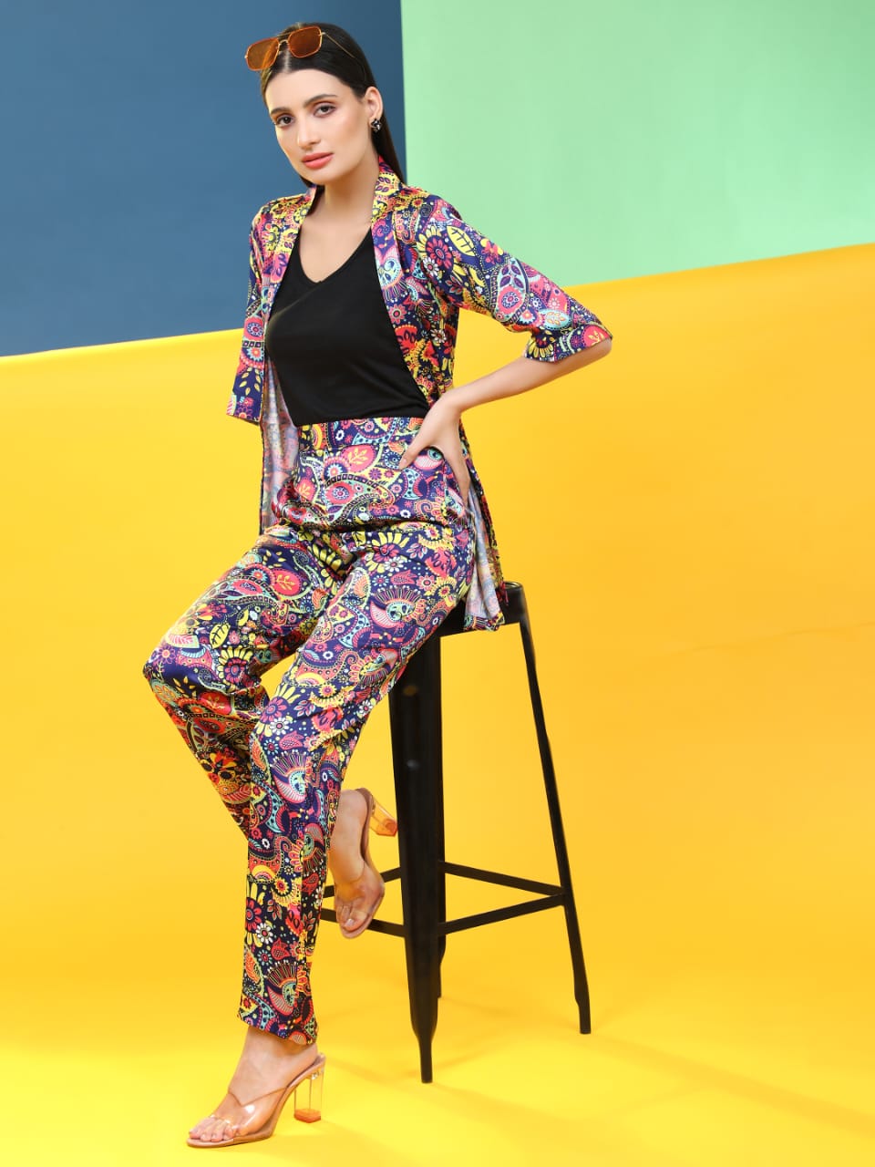 Women's Fancy Western Cord Set