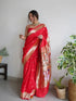 Party Wear Pure Zari Weaving Saree - Anant Exports