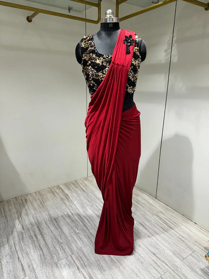Ready to Wear Saree D.No 10136 - Anant Exports