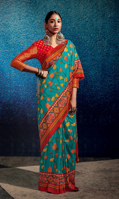 KALAM X PATOLA FANCY SOFT SILK SAREE - Anant Exports
