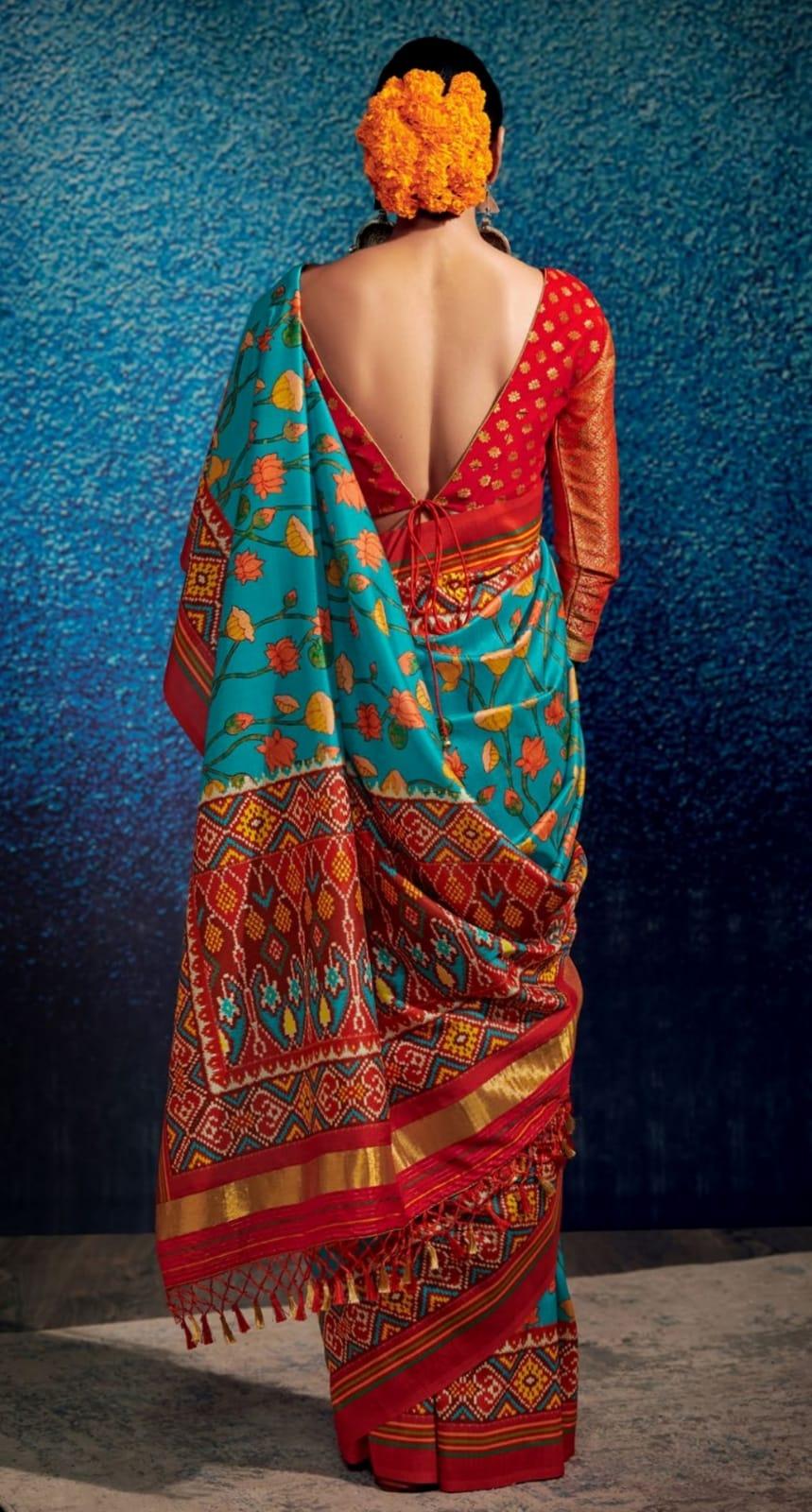 KALAM X PATOLA FANCY SOFT SILK SAREE - Anant Exports