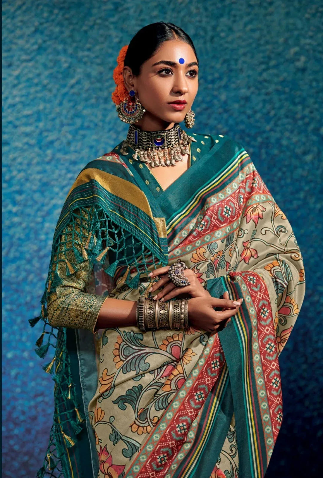KALAM X PATOLA FANCY SOFT SILK SAREE - Anant Exports
