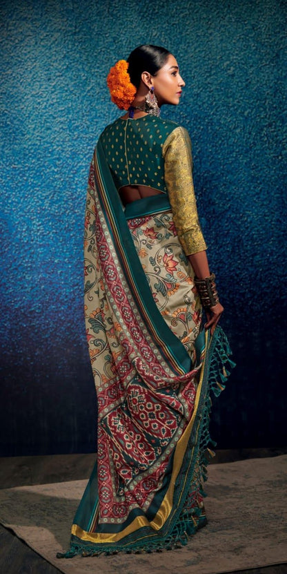 KALAM X PATOLA FANCY SOFT SILK SAREE - Anant Exports