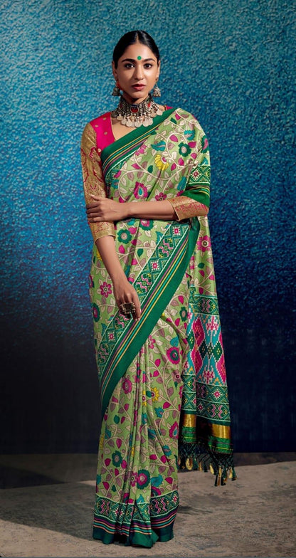 KALAM X PATOLA FANCY SOFT SILK SAREE - Anant Exports