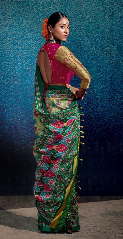 KALAM X PATOLA FANCY SOFT SILK SAREE - Anant Exports