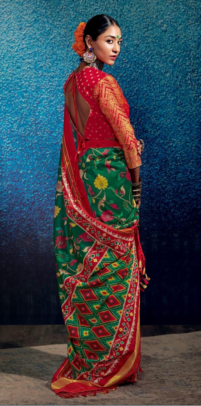 KALAM X PATOLA FANCY SOFT SILK SAREE - Anant Exports