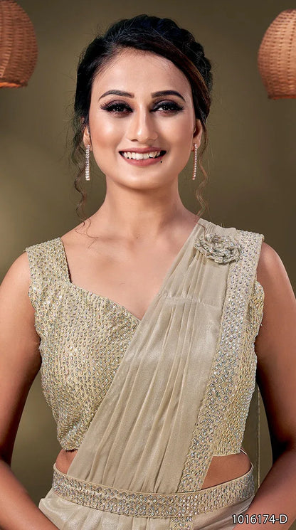 FANCY READYMADE SAREE D.NO 1016174 - Anant Exports