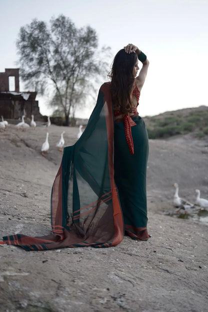 Kaisha Fancy Chiffon Saree - Anant Exports