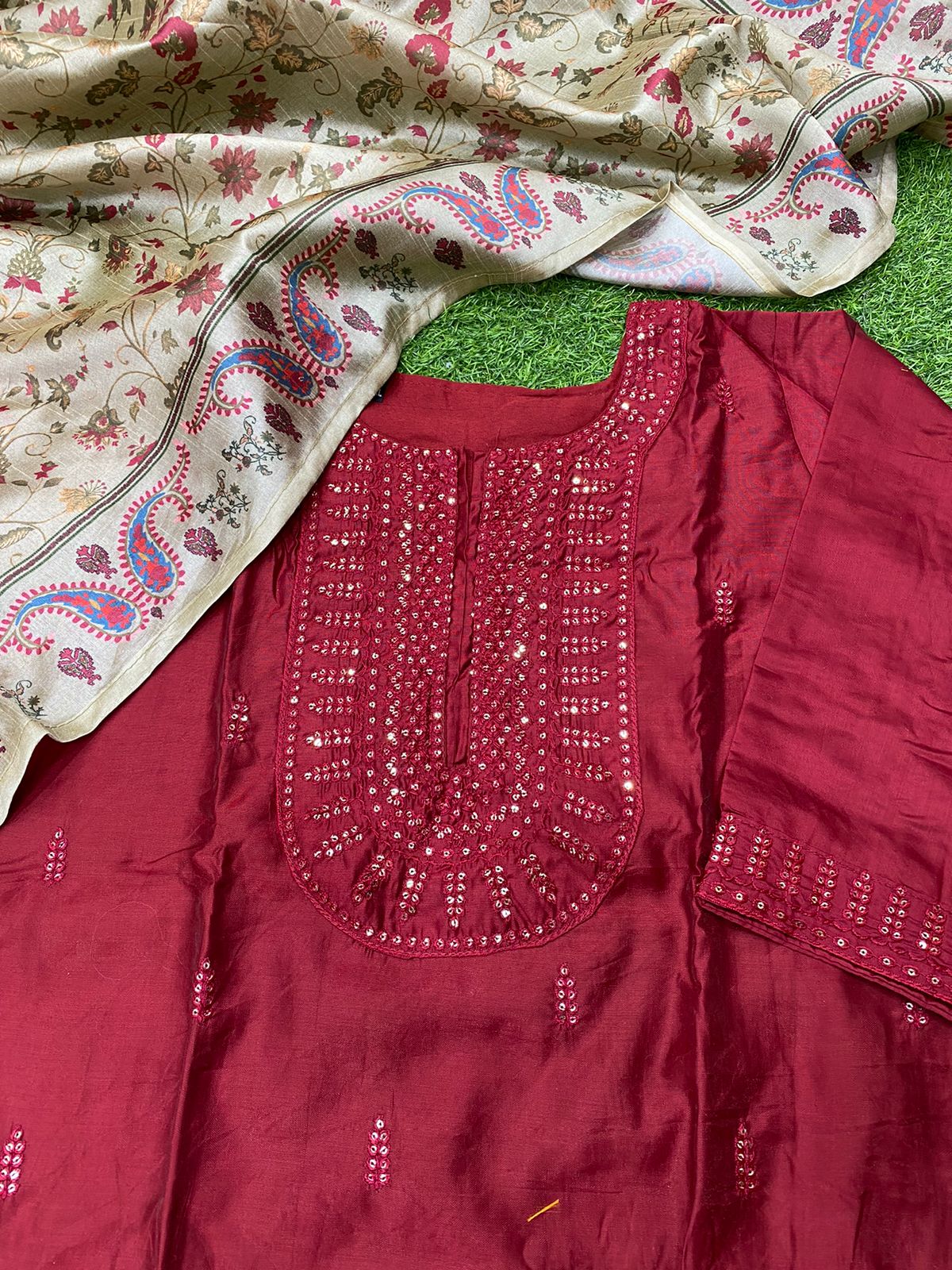 Party Wear Fancy Cotton Silk stunning Suit