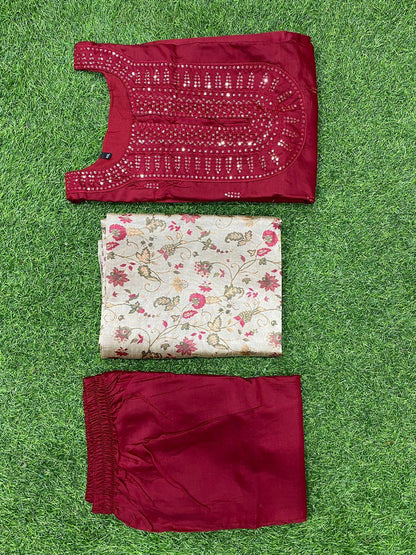 Party Wear Fancy Cotton Silk stunning Suit