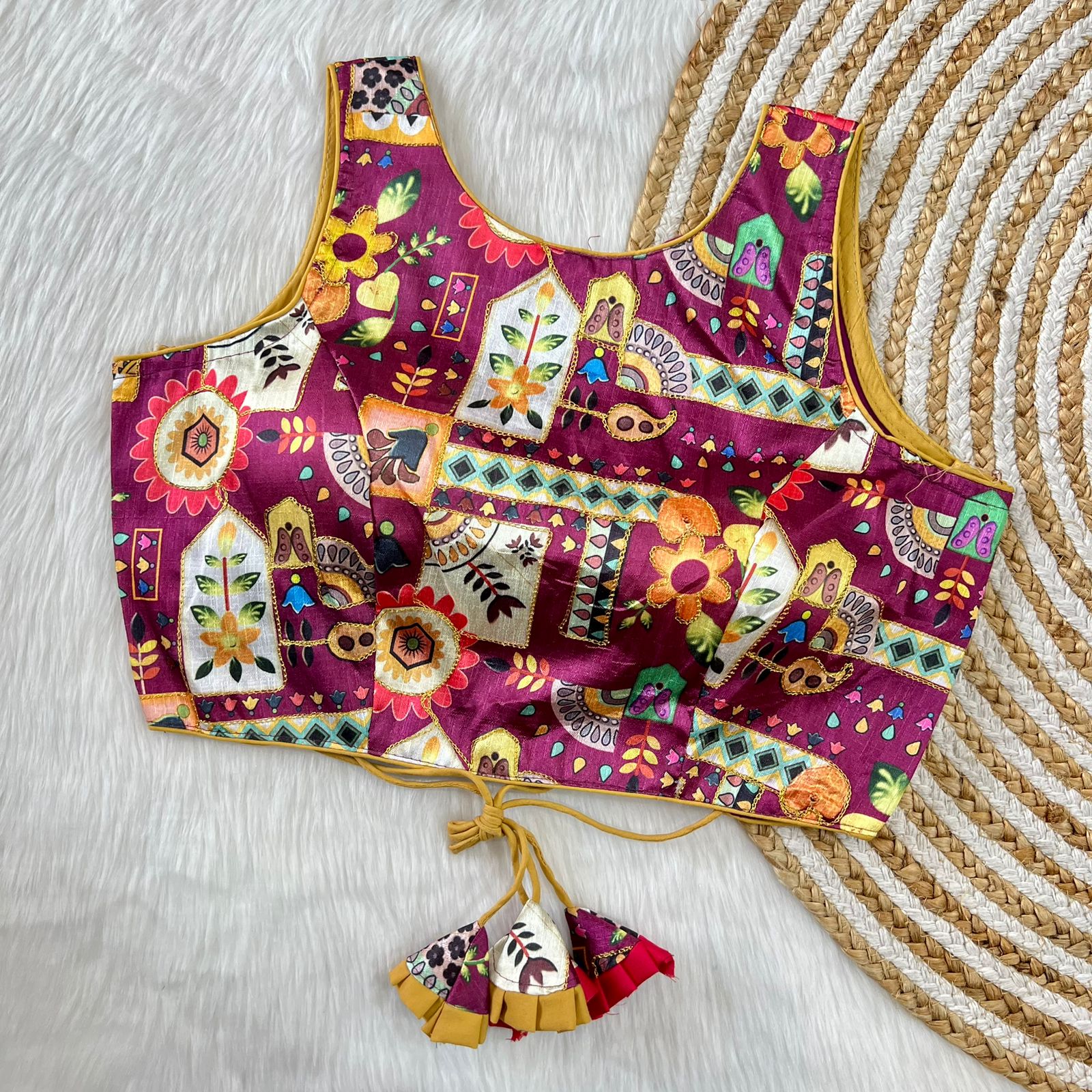 Party Wear Fancy Phantom Silk Blouse