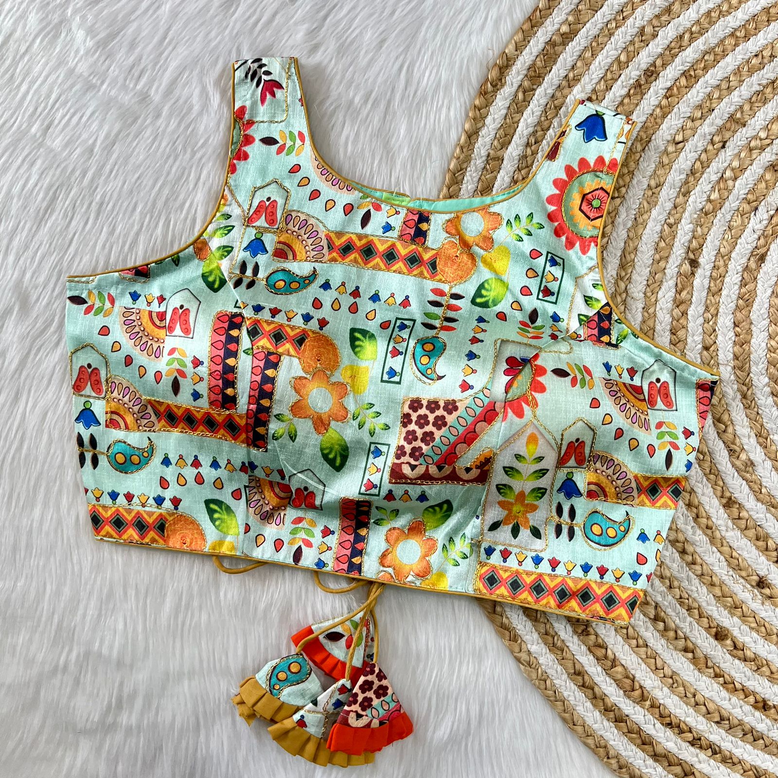 Party Wear Fancy Phantom Silk Blouse