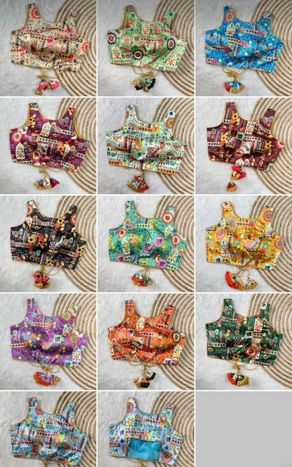 Party Wear Fancy Phantom Silk Blouse - Anant Exports