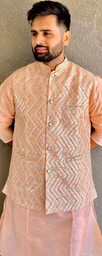 Manyavar Traditional Wear Kurta Pajama With Koti - Anant Exports