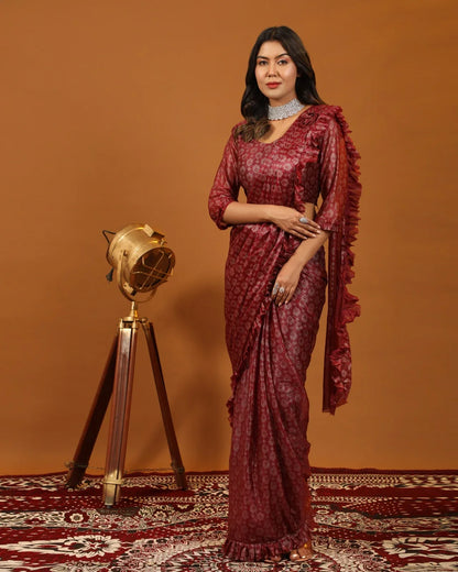 FANCY READYMADE SAREE D.NO 101012 