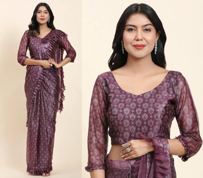 FANCY READYMADE SAREE D.NO 101012 