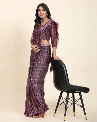 FANCY READYMADE SAREE D.NO 101012 