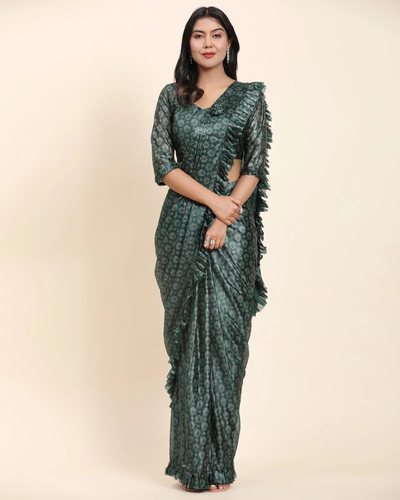 FANCY READYMADE SAREE D.NO 101012 