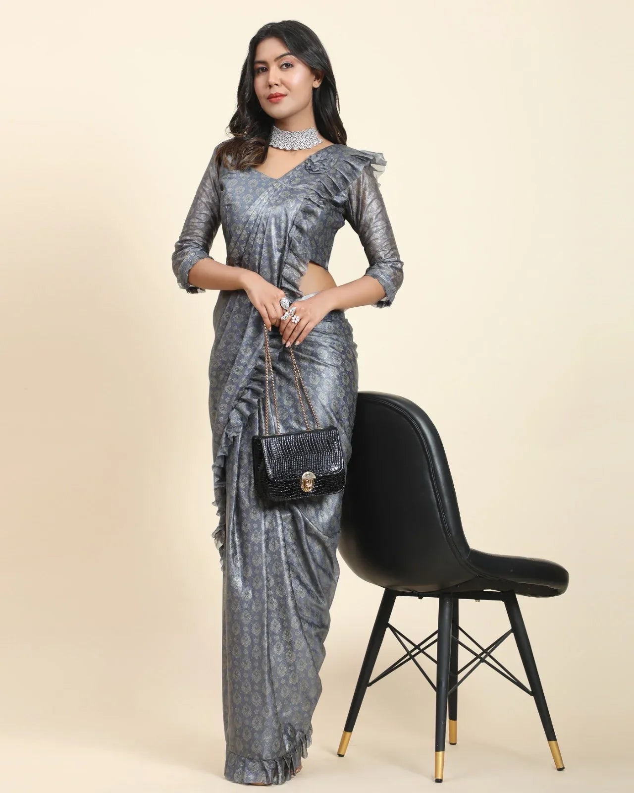 FANCY READYMADE SAREE D.NO 101012 