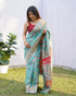 KASHMIRI PASMINA KACHI WORK SAREE - Anant Exports