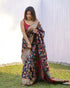 KASHMIRI PASMINA KACHI WORK SAREE - Anant Exports