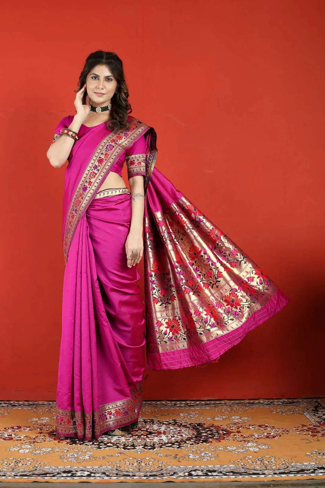 Fancy Occasion Wear Paithani Soft Silk Saree - Anant Exports