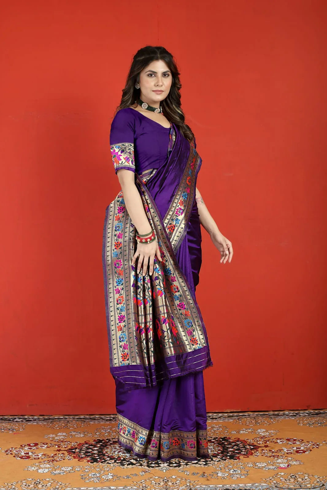 Fancy Occasion Wear Paithani Soft Silk Saree - Anant Exports