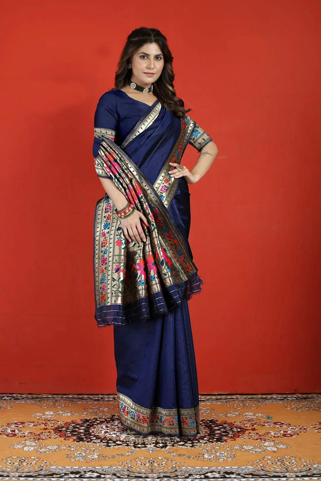 Fancy Occasion Wear Paithani Soft Silk Saree - Anant Exports