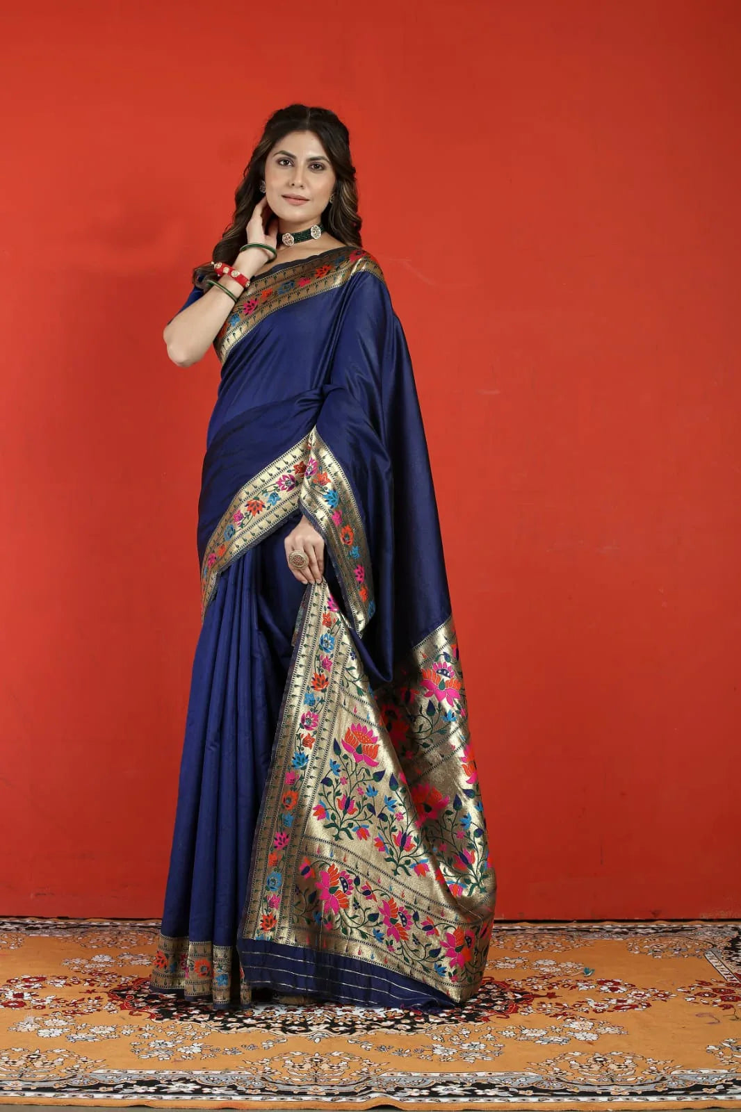 Fancy Occasion Wear Paithani Soft Silk Saree - Anant Exports