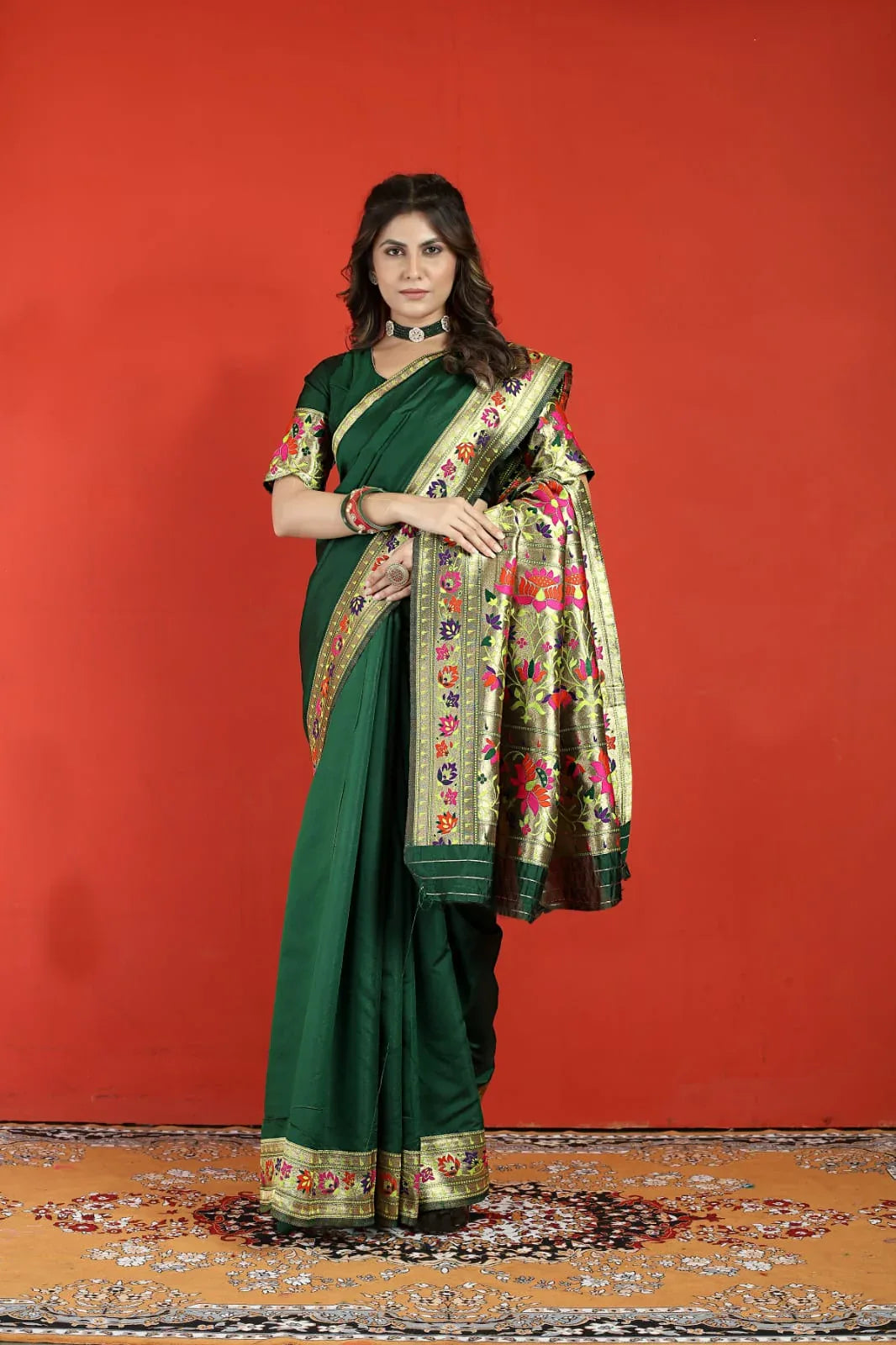 Fancy Occasion Wear Paithani Soft Silk Saree - Anant Exports