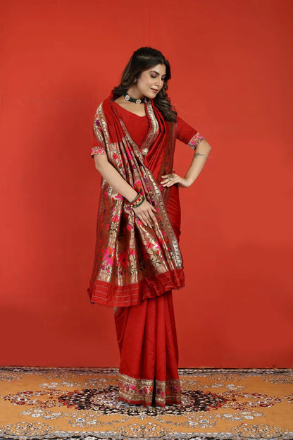 Fancy Occasion Wear Paithani Soft Silk Saree - Anant Exports