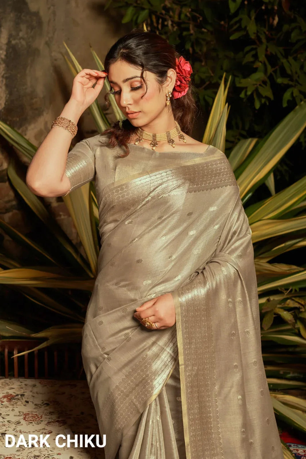 Fancy Tissue Silk Weaving Saree - Anant Exports