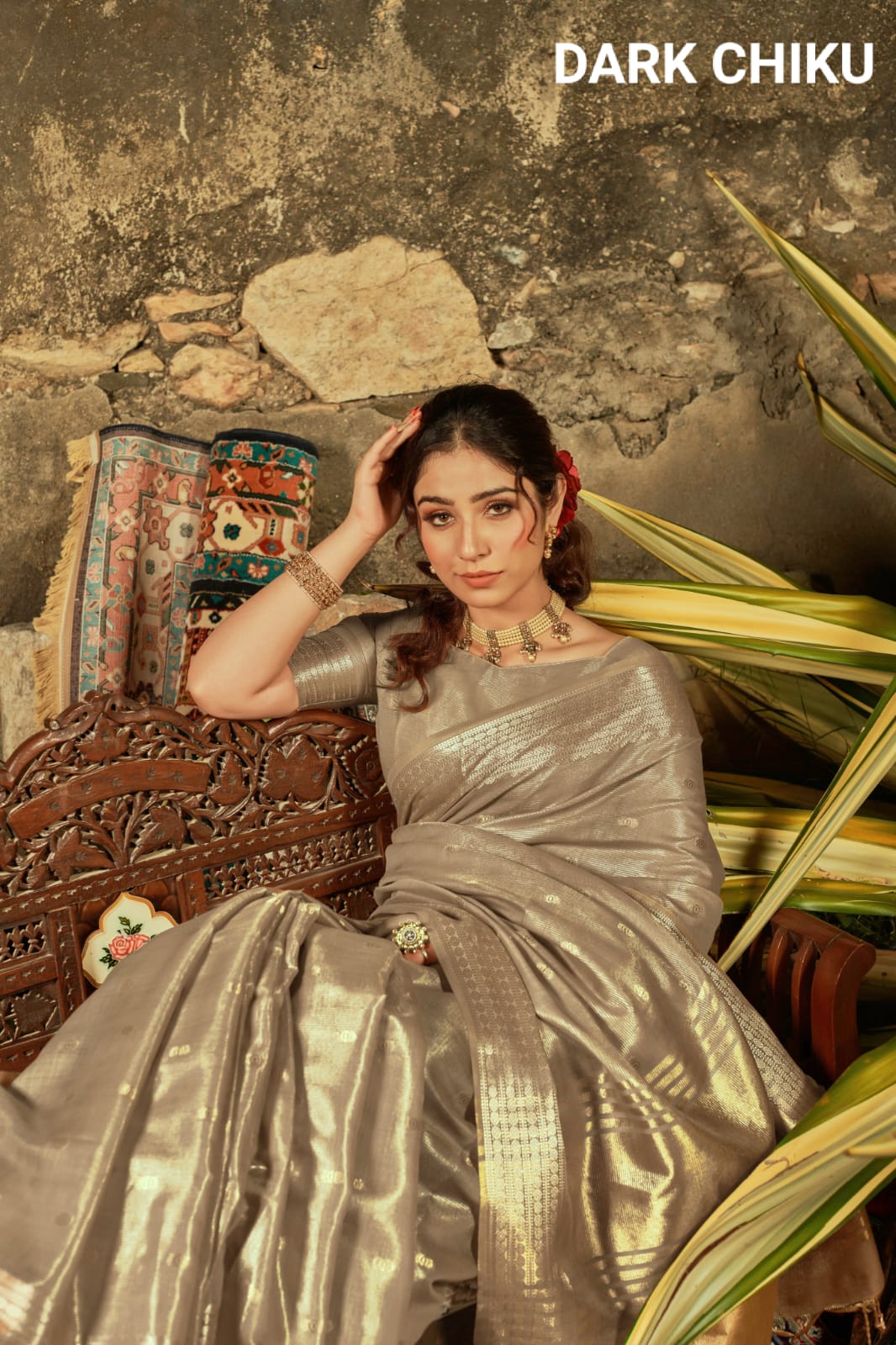 Fancy Tissue Silk Weaving Saree