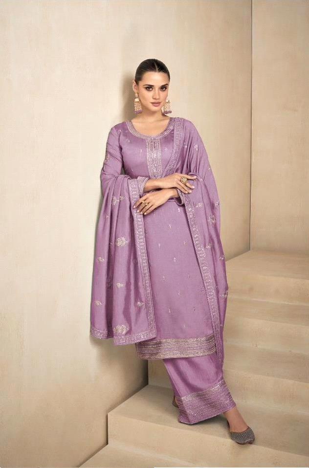 AASHIRWAD NEEDLE PREMIUM SILK SALWAR SUIT D.NO 9555