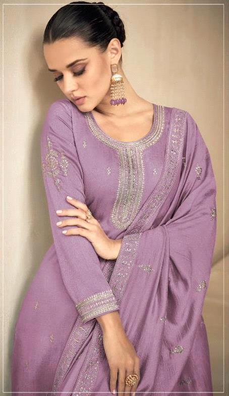 AASHIRWAD NEEDLE PREMIUM SILK SALWAR SUIT D.NO 9555