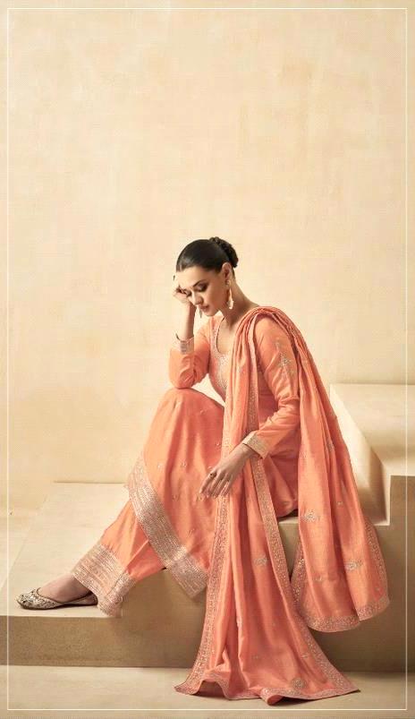 AASHIRWAD NEEDLE PREMIUM SILK SALWAR SUIT D.NO 9559