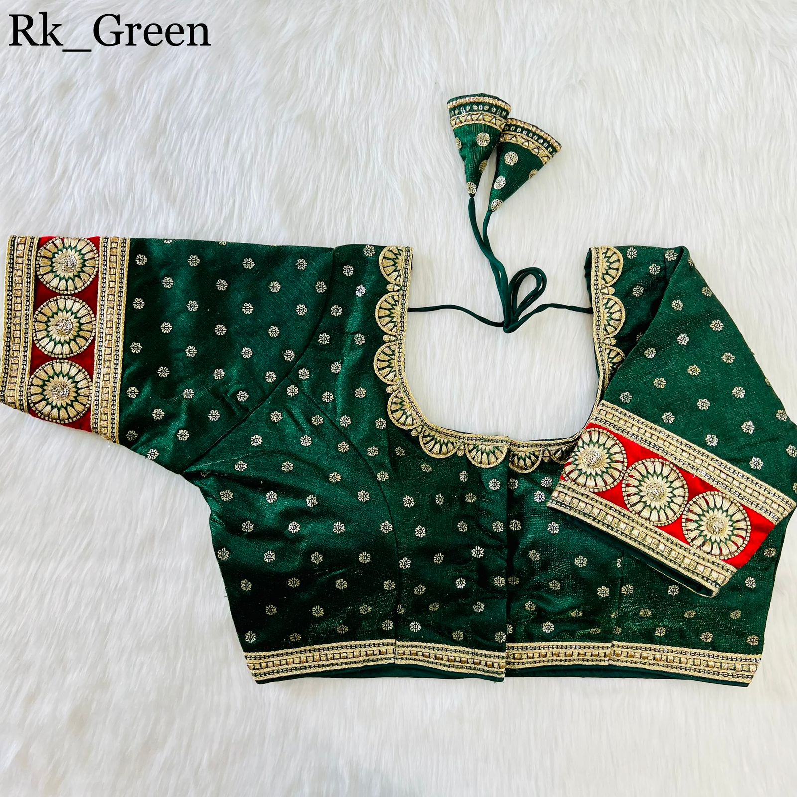 New Heavy Emboss Work Blouse