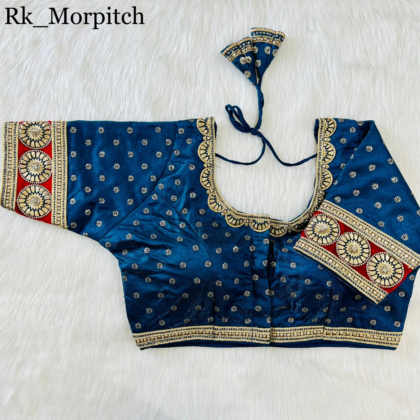 New Heavy Emboss Work Blouse