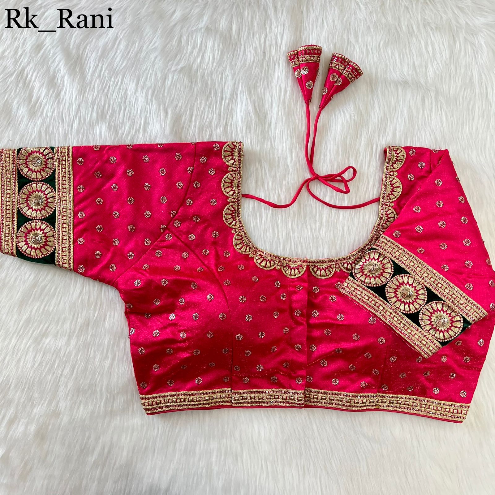 New Heavy Emboss Work Blouse