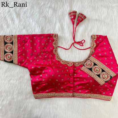 New Heavy Emboss Work Blouse - Anant Exports