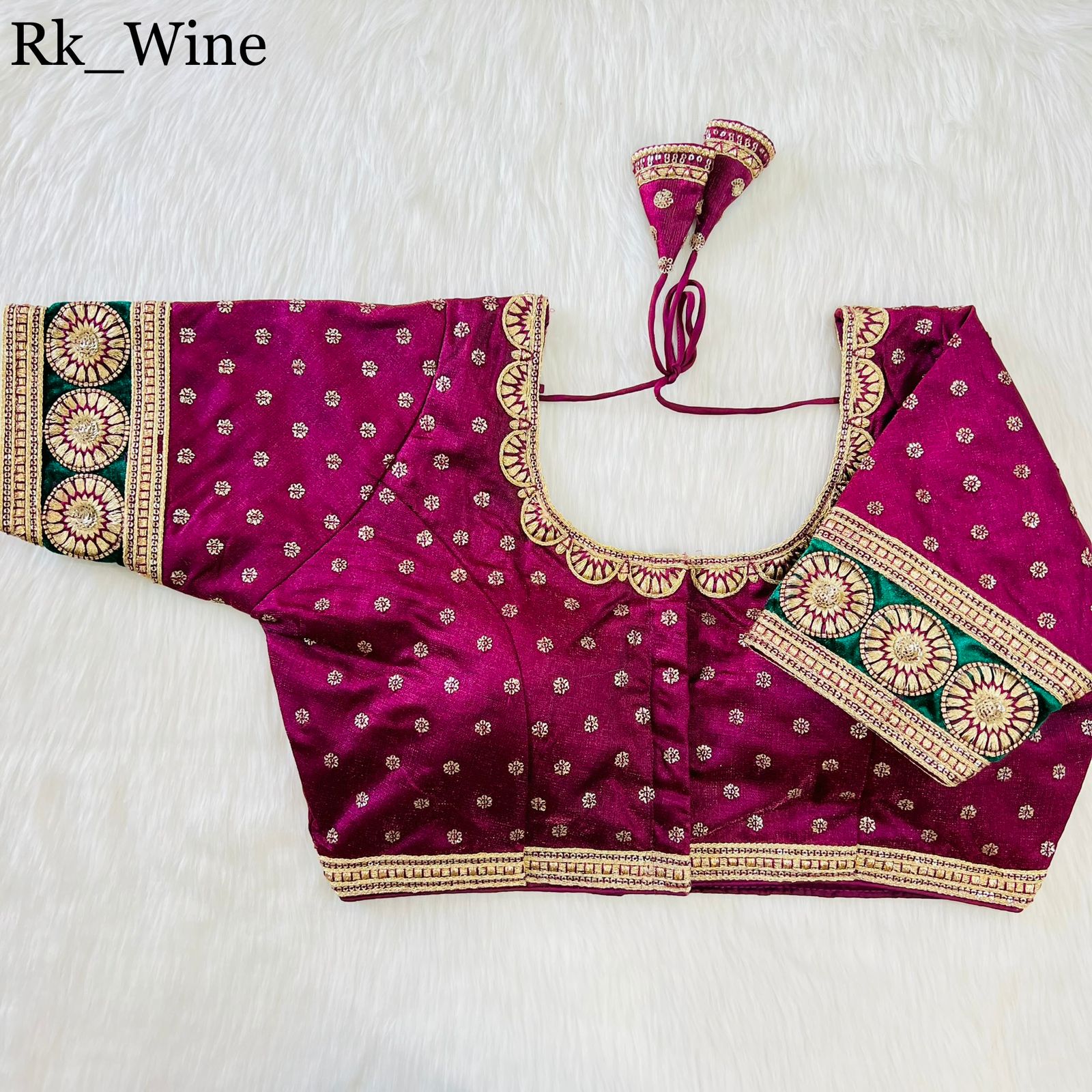 New Heavy Emboss Work Blouse