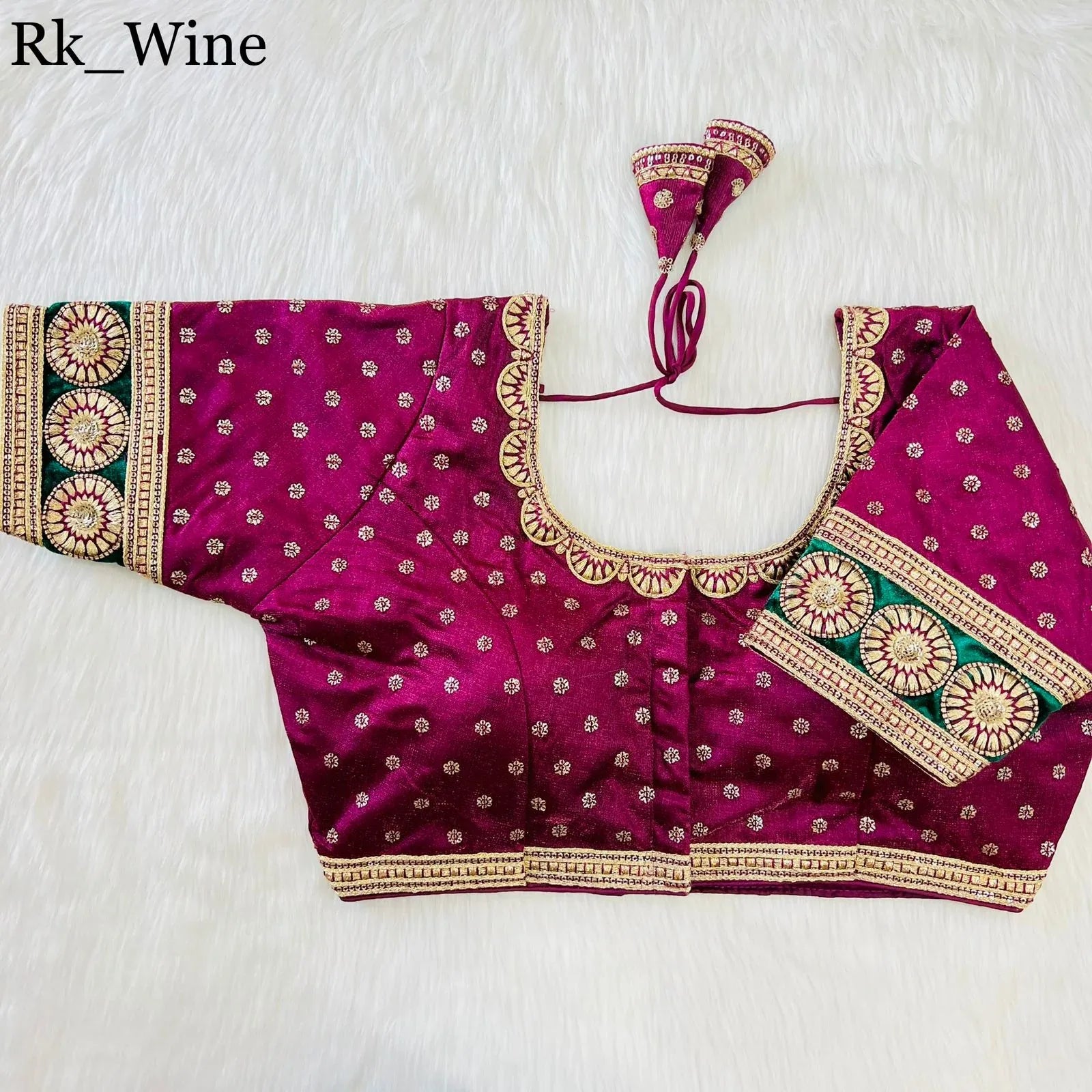 New Heavy Emboss Work Blouse - Anant Exports