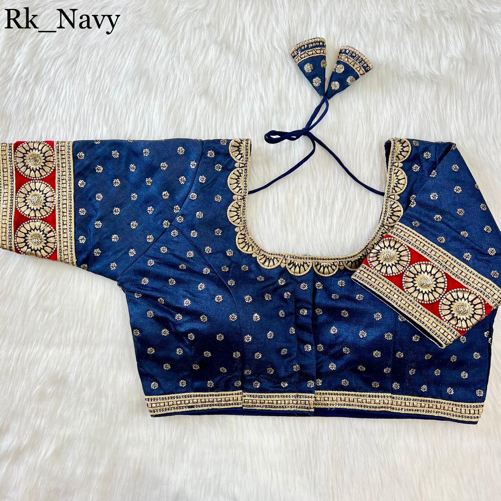 New Heavy Emboss Work Blouse - Anant Exports