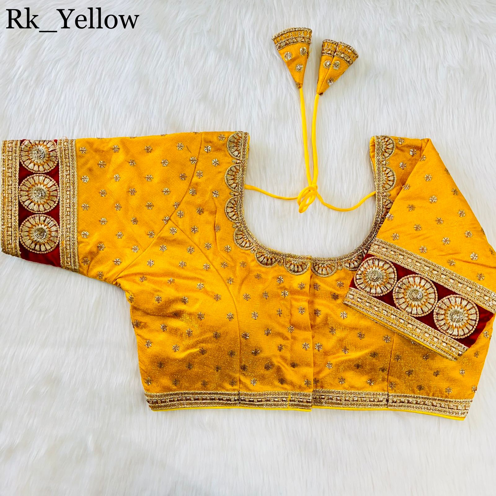 New Heavy Emboss Work Blouse