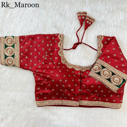 New Heavy Emboss Work Blouse - Anant Exports