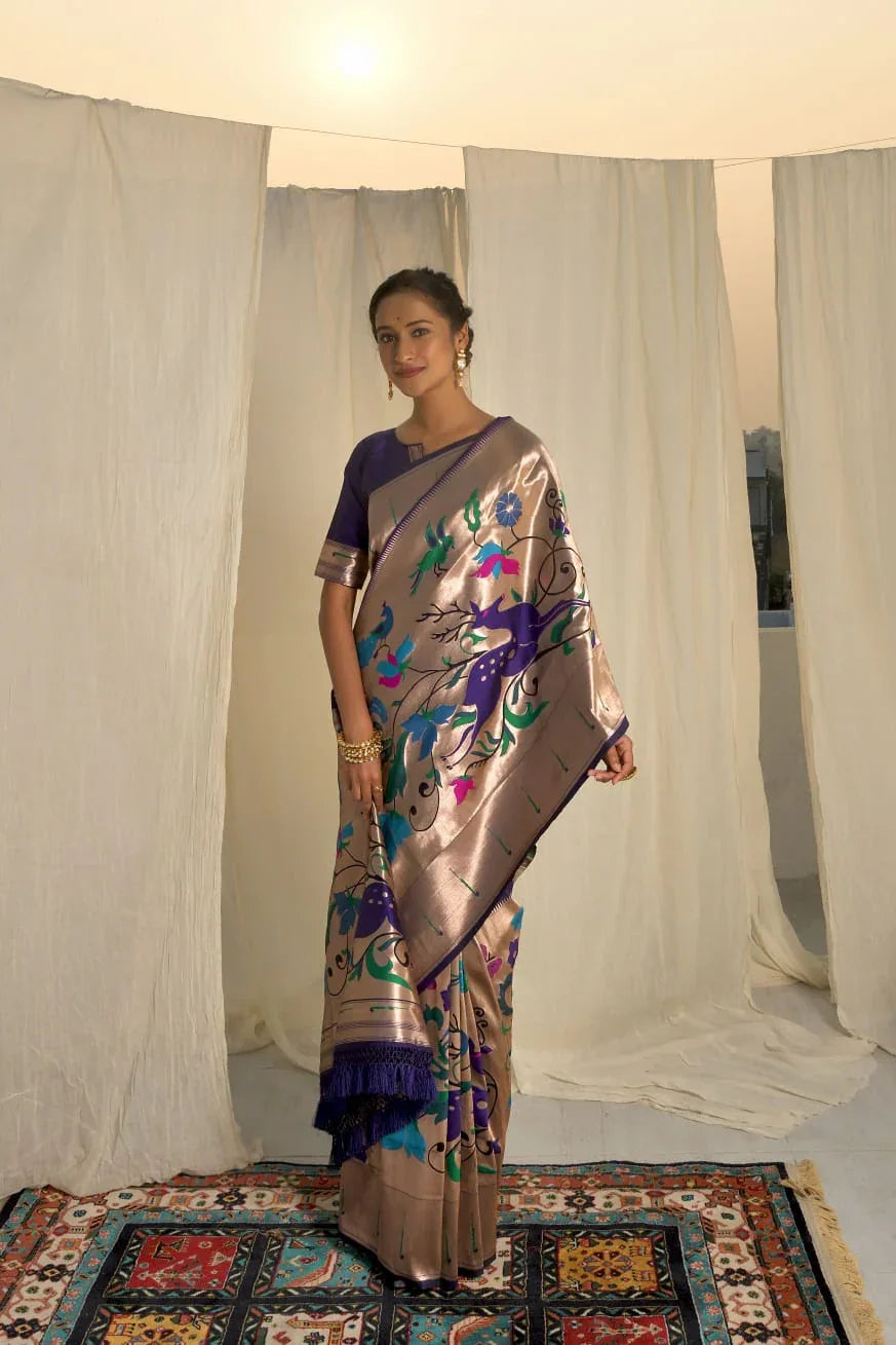 Banarasi Soft Silk Paithani Saree - Anant Exports