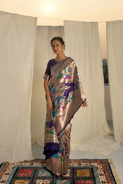 Banarasi Soft Silk Paithani Saree - Anant Exports