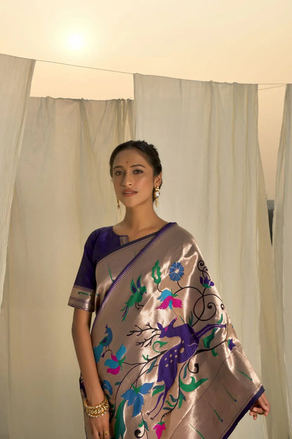 Banarasi Soft Silk Paithani Saree - Anant Exports